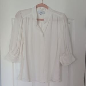 CeCe Elegant White Blouse